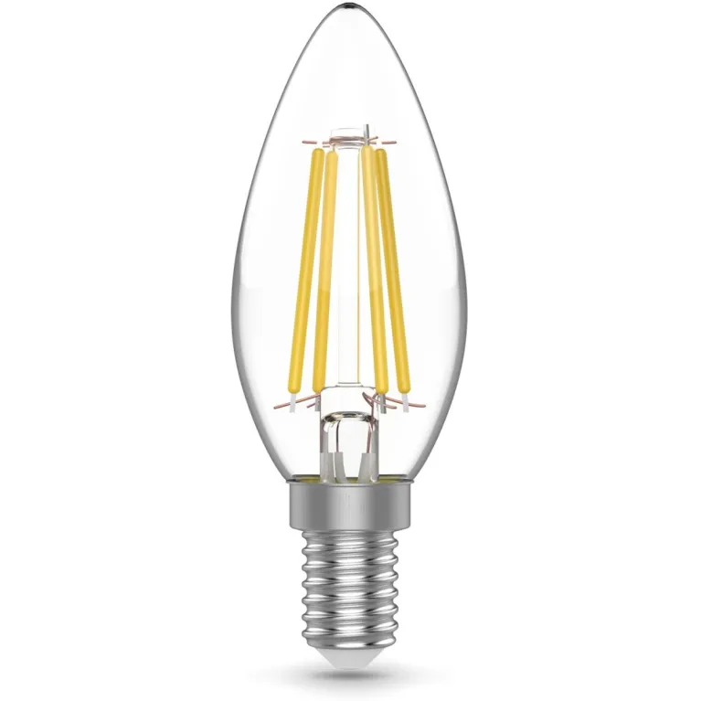 Светодиодная филаментная лампа Gauss Basic Filament E14 4W 4000K свеча 50312242