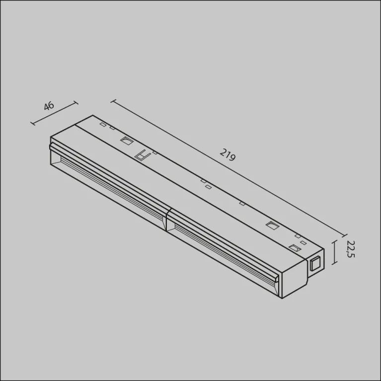 Трековый магнитный светильник Maytoni Parete TR106-4-12W-DS-B