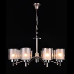 Подвесная люстра Natali Kovaltseva DOUBLE 81049-8C  ANTIQUE SILVER