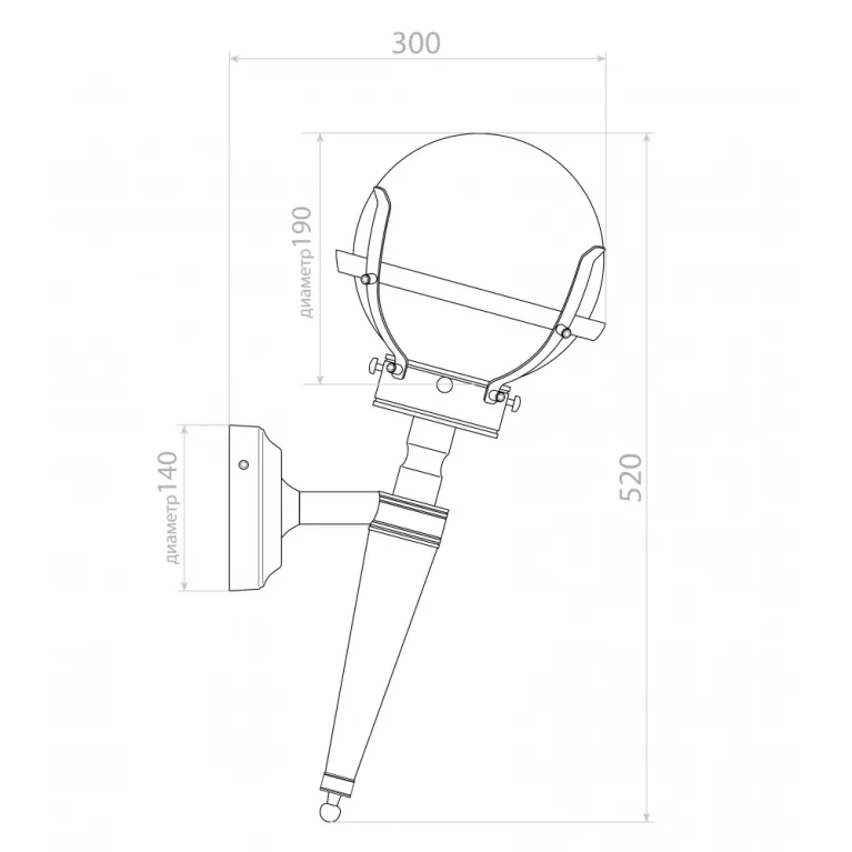 Уличный настенный светильник Covali WL-30563