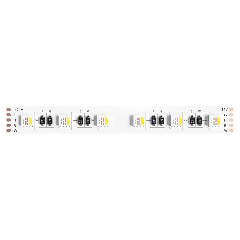 Светодиодная лента Arte Lamp Tape 24В 14,4Вт/м 2900/3100+RGB 5м IP20 A2406012-02-RGB3K