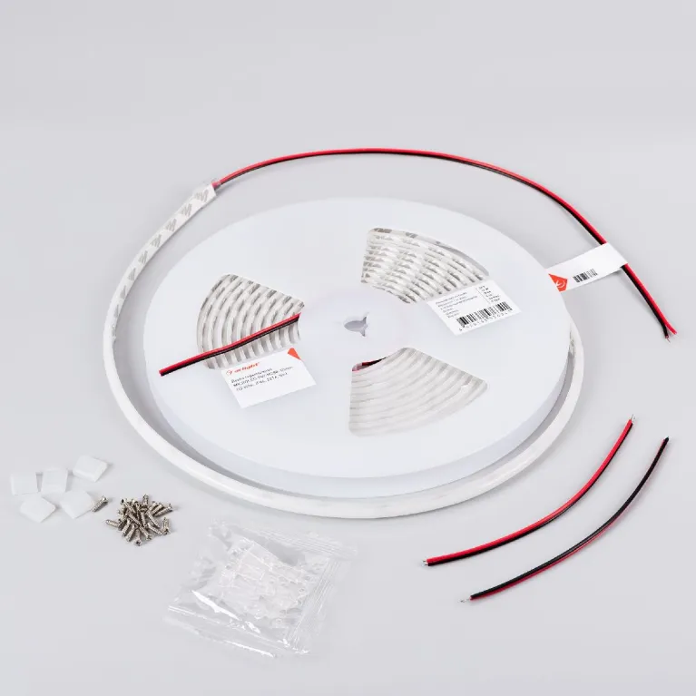 Светодиодная лента герметичная Arlight MICROLED-PW-M288-10mm 24V White6000 (12 W/m, IP66, 2216, 5m)