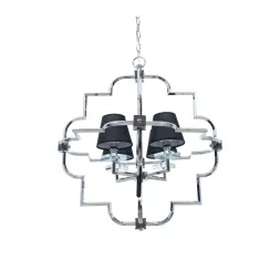 Подвесная люстра Lumina Deco Baltimore LDP 8020-4 CHR+BK