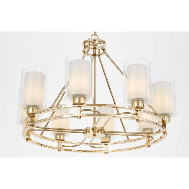 Подвесная люстра Lumina Deco Marietta LDP 8025-8 F.GD+WT