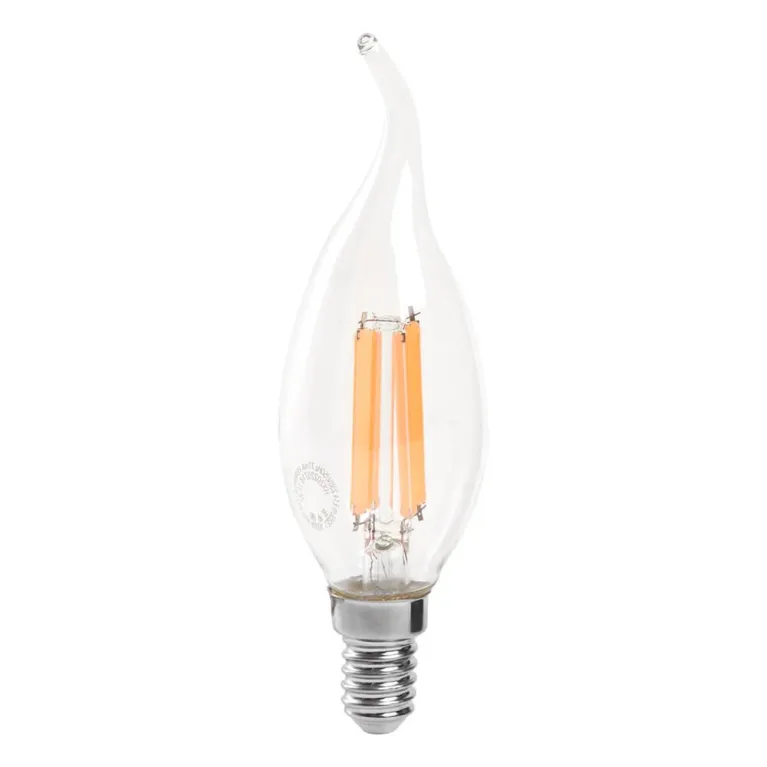 Лампа светодиодная Feron E14 15W 2700K Свеча на ветру Матовая 38261