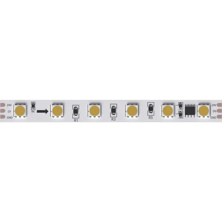 Светодиодная лента Arte Lamp Spi 24В 14,4Вт/м 2900/3100K 5м IP20 A2406010-03-3K