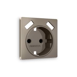 Лицевая панель для розетки с/з со шторками 2USB A+A Ambrella Volt Alfa AP6390