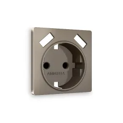 Лицевая панель для розетки с/з со шторками 2USB A+A Ambrella Volt Alfa AP6390