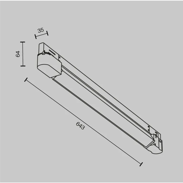 Трековый трехфазный светильник Maytoni Basis TR196-3-20W2.7K-B