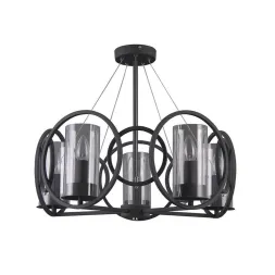 Подвесная люстра Lumien Hall Олави 3302/5P-SBK-CL