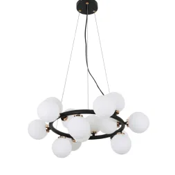 Подвесная люстра Lumina Deco Marsiada LDP 6033-15 BK+MD