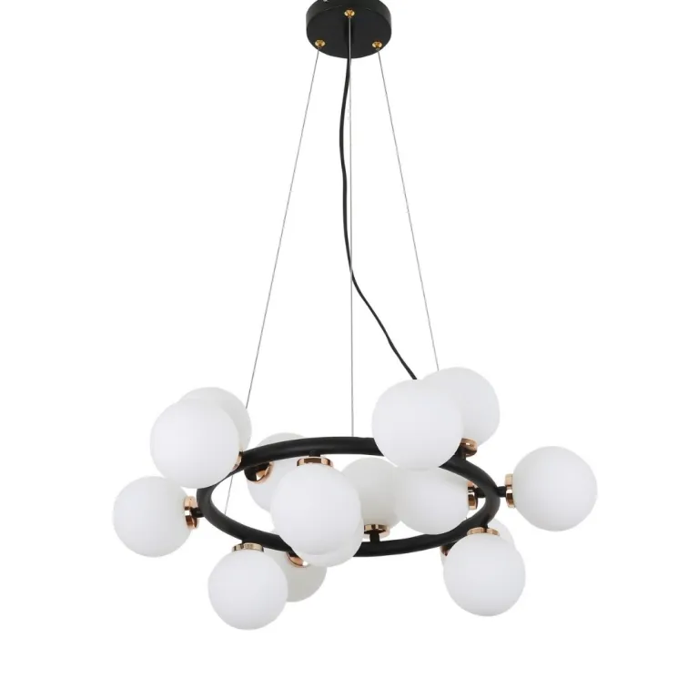 Подвесная люстра Lumina Deco Marsiada LDP 6033-15 BK+MD