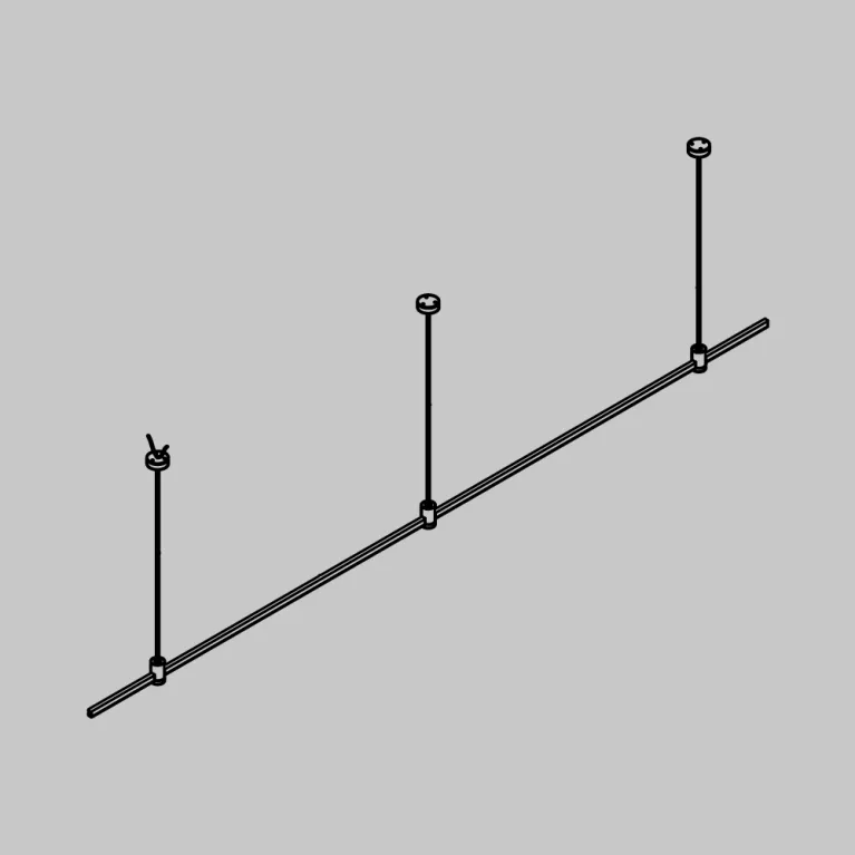 Основание на тросовых подвесах Hang для трековых светильников Maytoni Flarity TFC-Flar-H03-BS