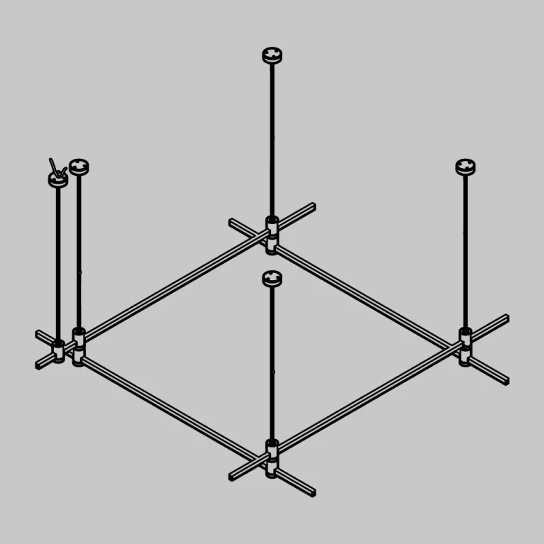 Основание на тросовых подвесах Hang для трековых светильников Maytoni Flarity TFC-Flar-H04-BS