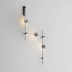 Готовая конструкция настенная Plato 3 шт. и блоком питания Maytoni Technical TFC-Flar-W01-B