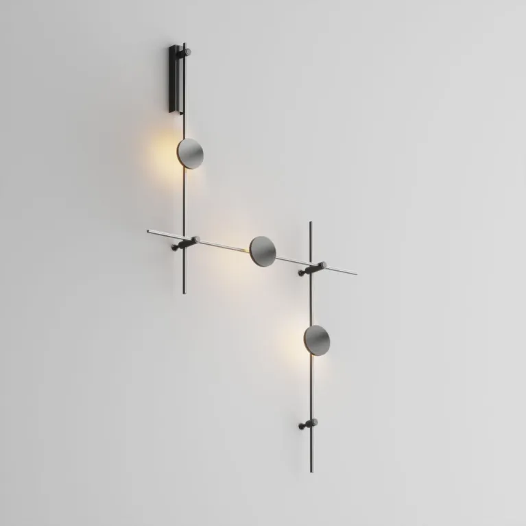 Готовая конструкция настенная Plato 3 шт. и блоком питания Maytoni Technical TFC-Flar-W01-B