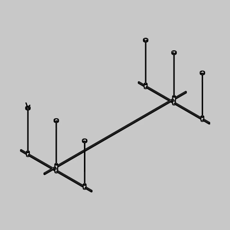 Основание на подвесах Hang для трековых светильников Maytoni Technical Flarity TFC-Flar-H07-B