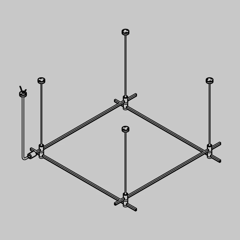 Основание на подвесах Hang для трековых светильников Maytoni Technical Flarity TFC-Flar-H08-B