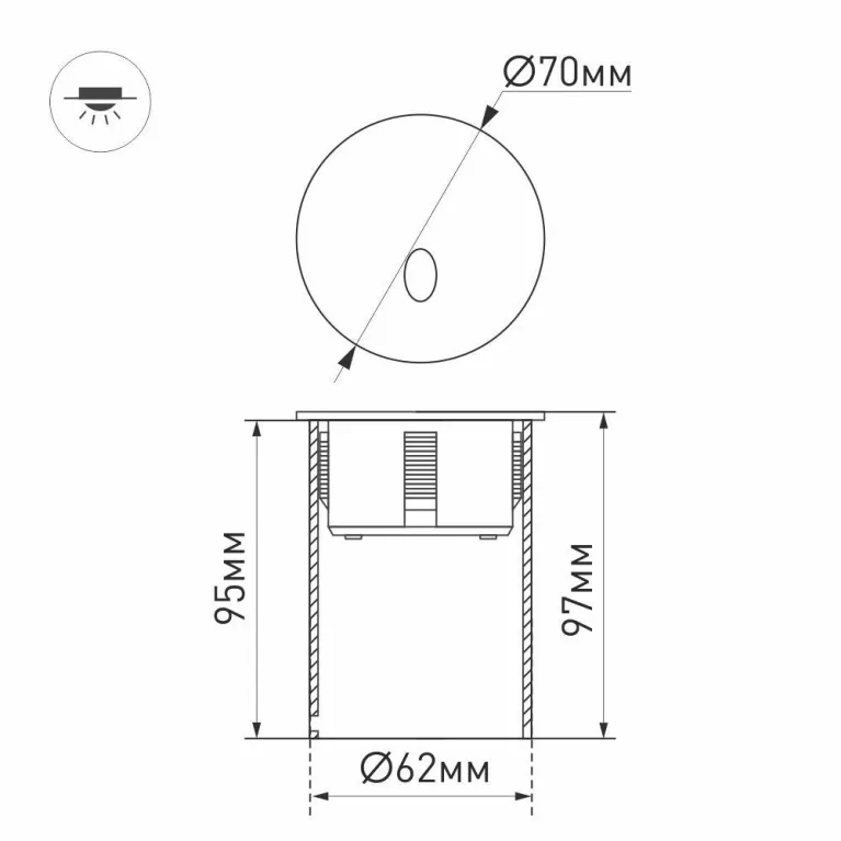 Светильник для ступеней Arlight LT-GAP 031166