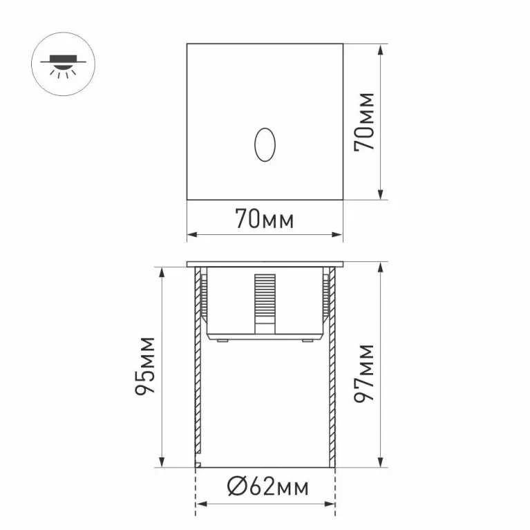 Светильник для ступеней Arlight LT-GAP 031167