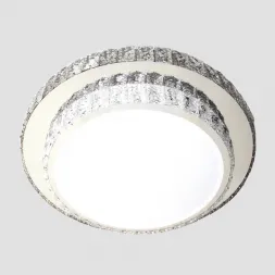Потолочный светодиодный светильник Ambrella light Orbital Crystal F94 CH/CL 48W D490