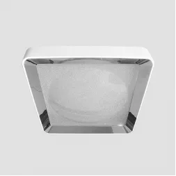Потолочный светодиодный светильник Ambrella light Orbital Crystal Sand FS1216 WH/CH 72W+29W D500*500