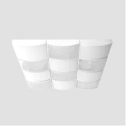 Потолочный светодиодный светильник Ambrella light Orbital Crystal Sand FS1520 WH/SD 288W D810*720