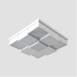 Потолочный светодиодный светильник Ambrella light Orbital Crystal Sand FS1540 WH/SD 108W D540*540