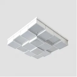 Потолочный светодиодный светильник Ambrella light Orbital Crystal Sand FS1550 WH/SD 192W D715*715