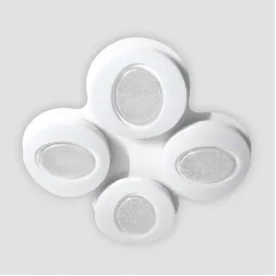 Потолочный светодиодный светильник Ambrella light Orbital Crystal Sand FS1584/4 208W D585*585