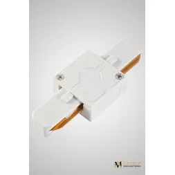 Трековый однофазный прямой соединитель AM Group AM176 WH