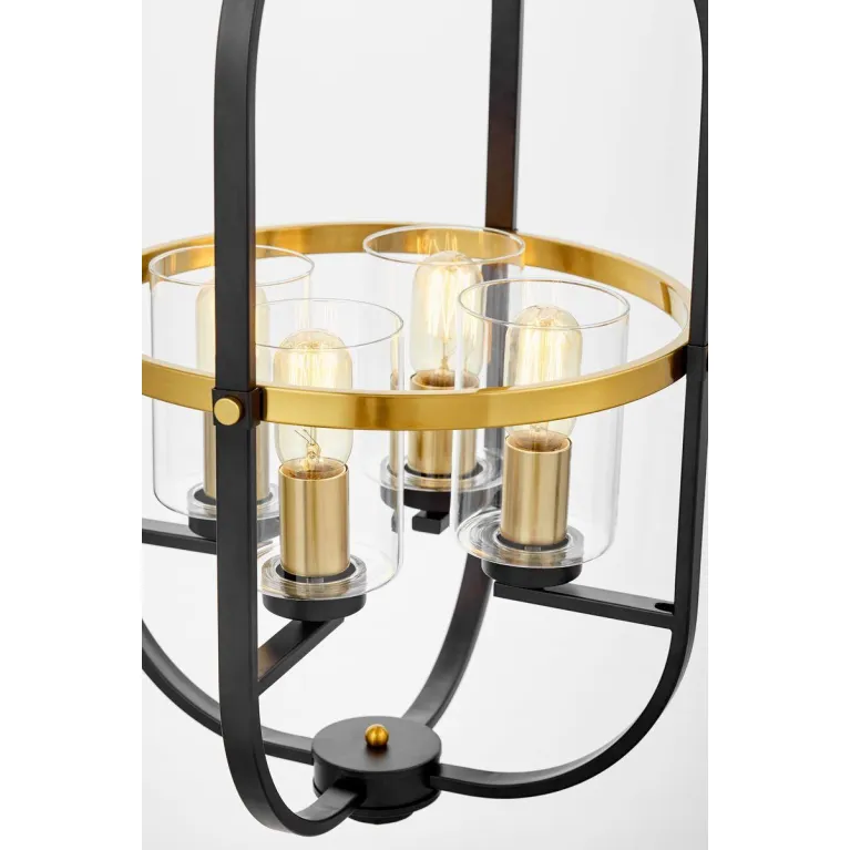 Подвесная люстра Lumina Deco Monterey LDP 1141-4 BK+MD