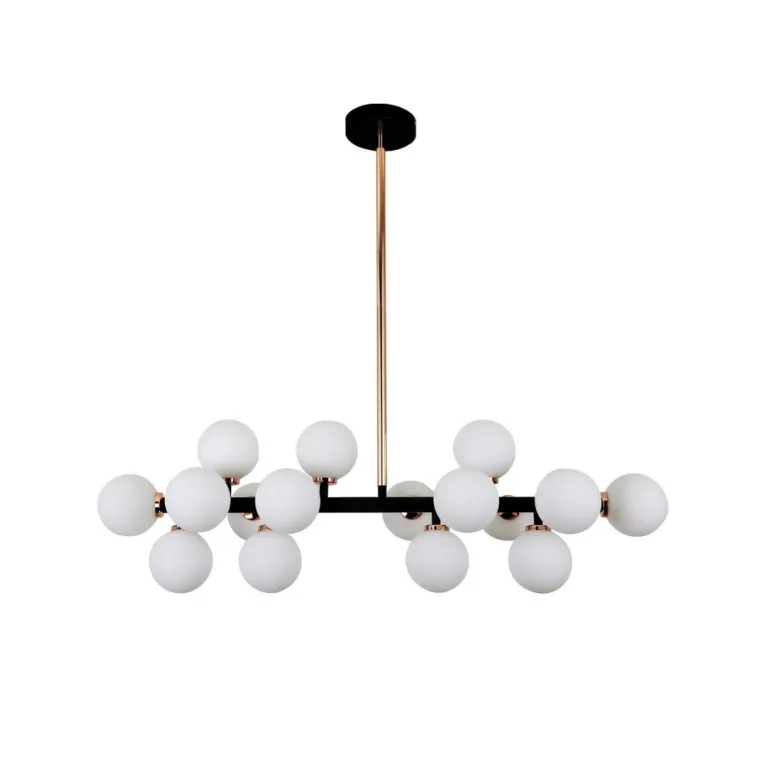 Люстра на штанге Lumina Deco Marsiada LDP 6033-16 BK+MD