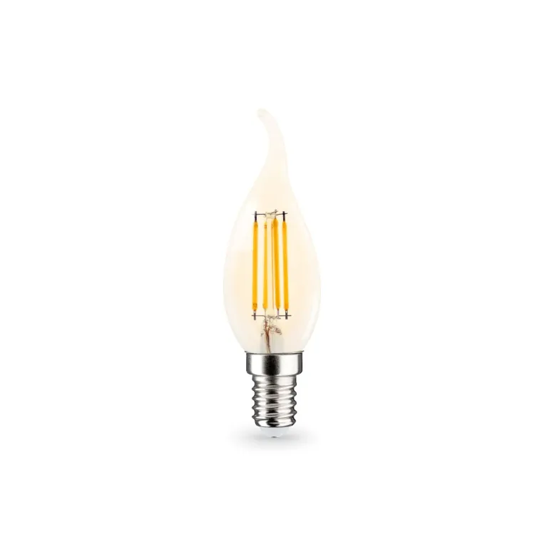 Филаментная светодиодная лампа Ambrella Light Bulbing E14 15W 2700K свеча на ветру 351523