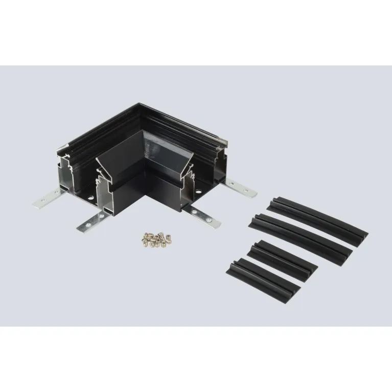 Угол соединительный для встраиваемого трека 220V в натяжной ПВХ потолок Crystal Lux CLT 0.235 01 BL