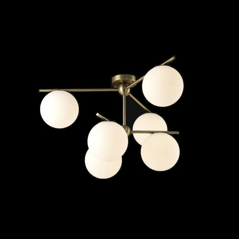Подвесная люстра Crystal Lux FELIZ SP-PL6 BRONZE/WHITE
