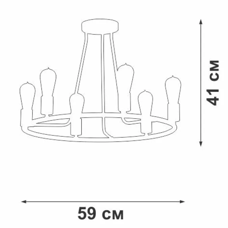 Подвесная люстра Vitaluce V3766-1/1PL