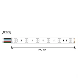 Светодиодная лента Favourite 24В SMD2835RGB 27Вт/м 4000K 5м IP20 2001-82720