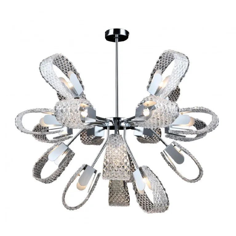 Люстра на штанге IMEX Lafleur MD.2375-19-S-CH+BK
