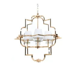 Подвесная люстра Lumina Deco Baltimore LDP 8020-4 GD+WT