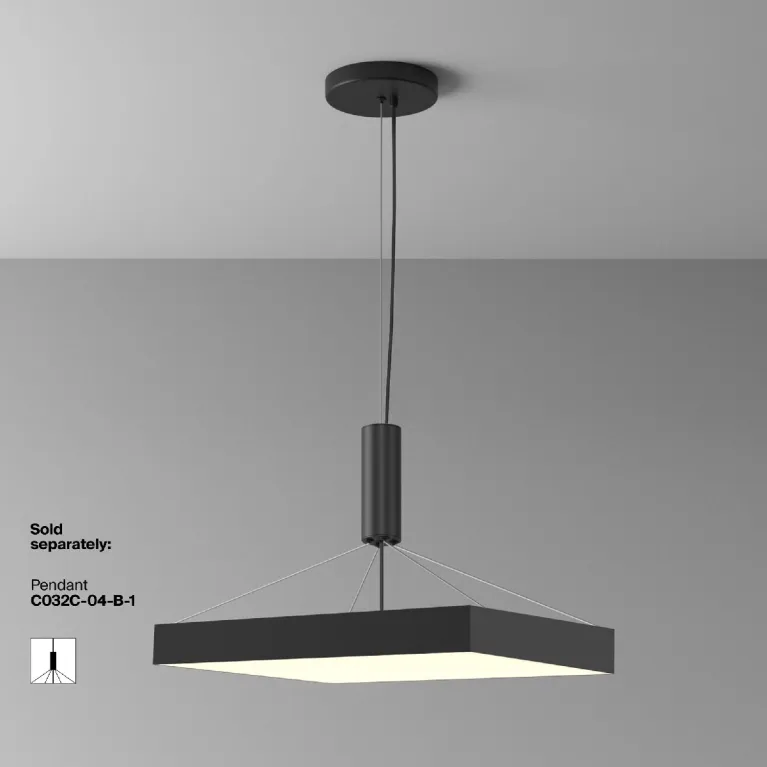 Потолочный светильник Maytoni Zon C032CL-90W3K-SQ-B