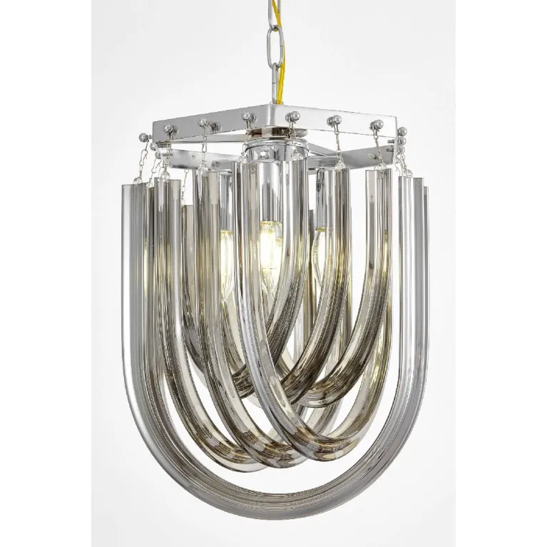 Подвесная люстра Lumina Deco Boscone LDP 7044-300 CHR+GY