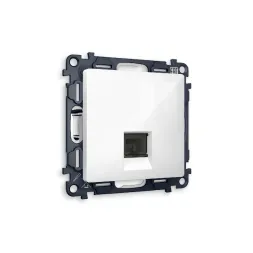 Комплект механизма компьютерной розетки RJ-45(8P8C) CAT6 со шторкой Ambrella Volt Alfa MA112010