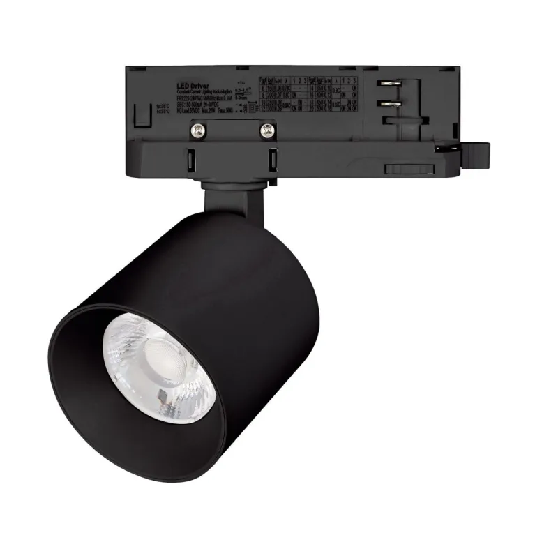 Трековый трехфазный светильник Arlight LGD-DYKE-4TR-R60-8W Day4000 (BK, 20 deg, 230V) 052130