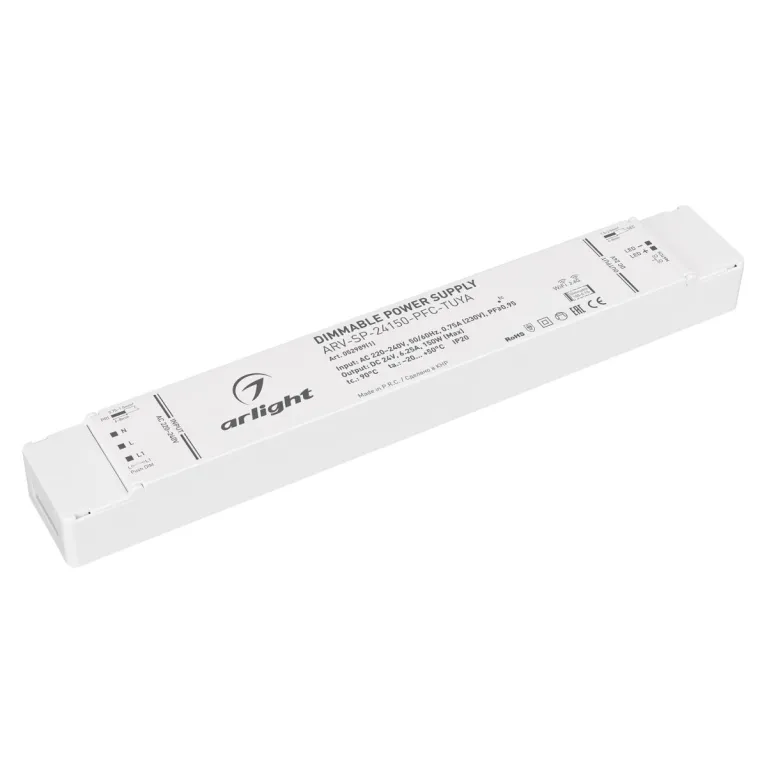 Блок питания диммируемый Arlight ARV-SP-24150-PFC-TUYA (24V, 6.25A, 150W, WiFi, 2.4G) 052989(1)