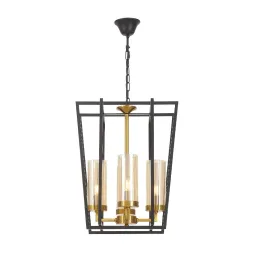 Подвесная люстра Lumina Deco Afres LDP 1246-4 BK+MD