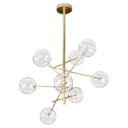 Люстра на штанге DeLight Collection Globe Mobile 9307P-8A gold