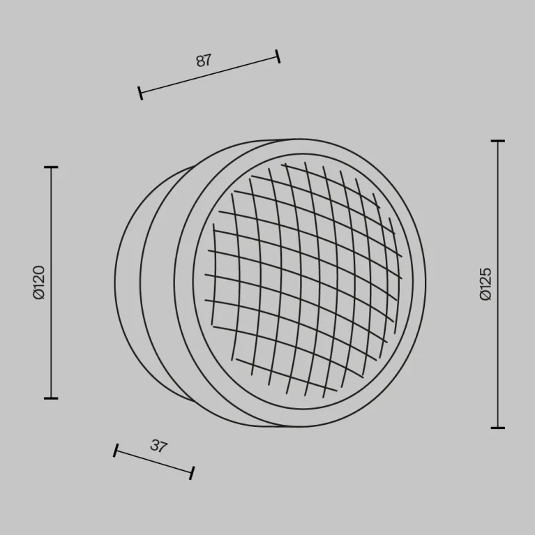 Настенный светильник Maytoni Olo MOD493WL-L6BSK