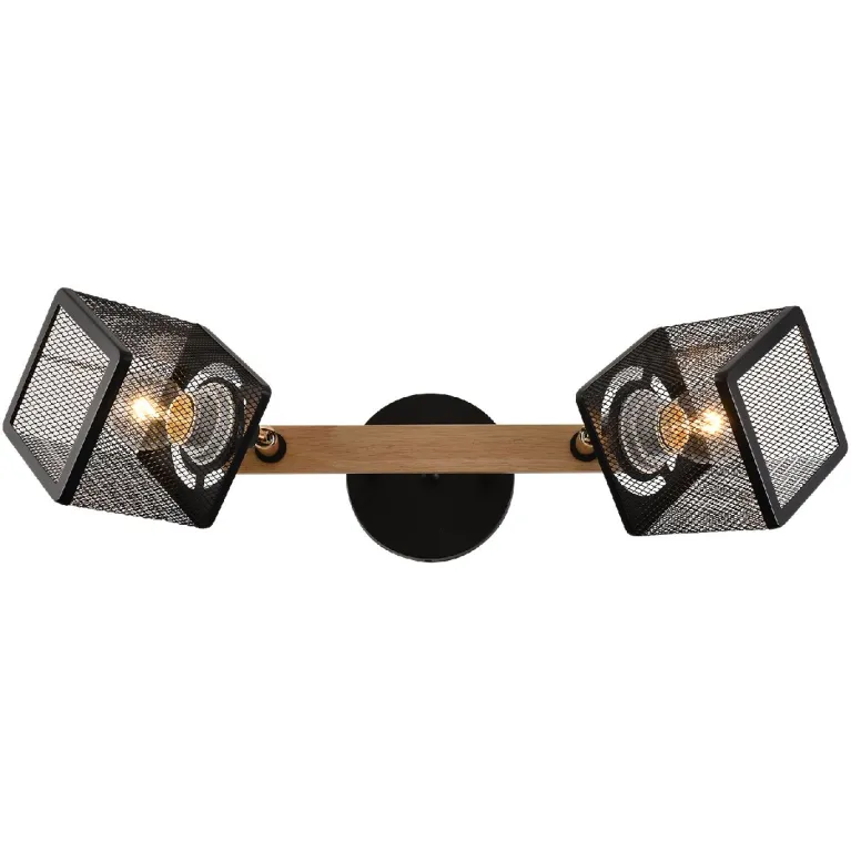 Спот Reluce 01591-3.3-02B BK+FGD+WOOD