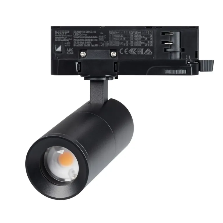 Трековый трехфазный светильник Arlight LGD-ARTEMIS-TRACK-4TR-R55-12W Day4000 (BK, 8-80 deg, 230V, DA